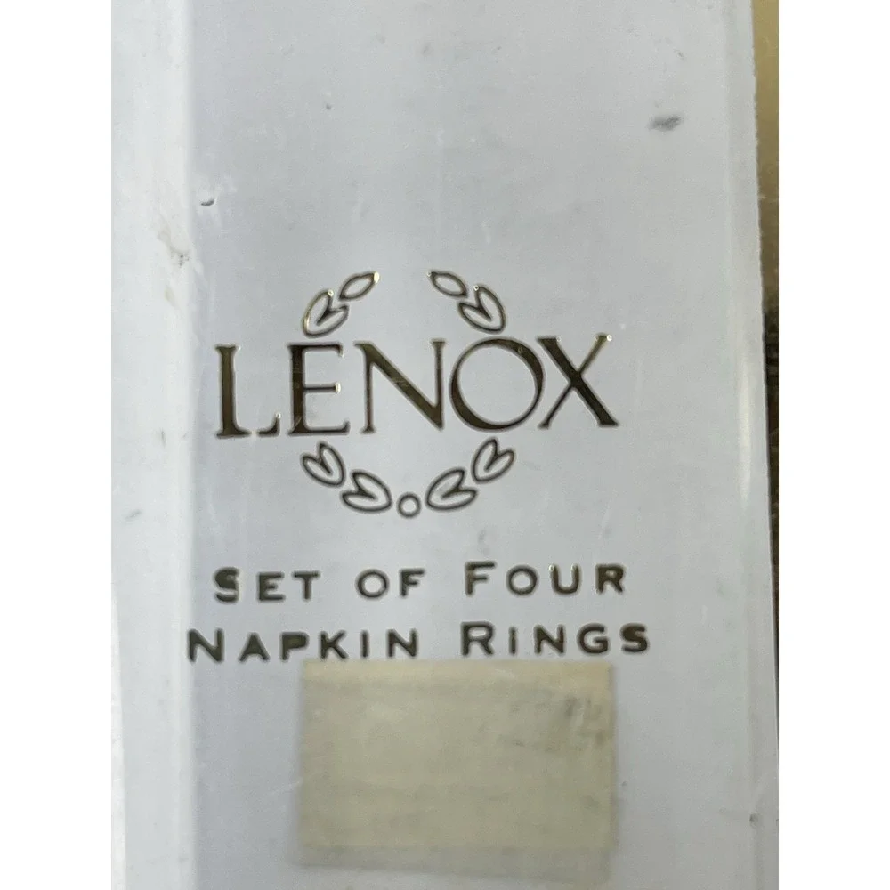 Lenox Laurel Leaf Napkin Ring Holders Set Of‎ 4